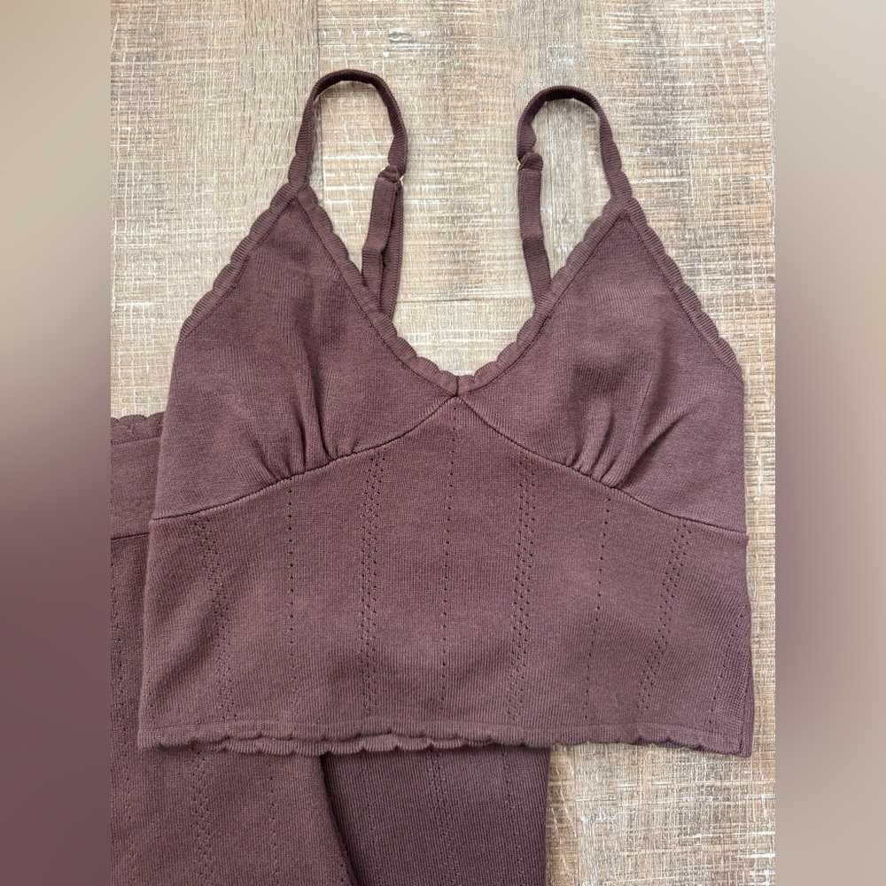 NWT House of Harlow 1960 Chocolate Brown Maxi Skirt Set - Picture 3 of 3